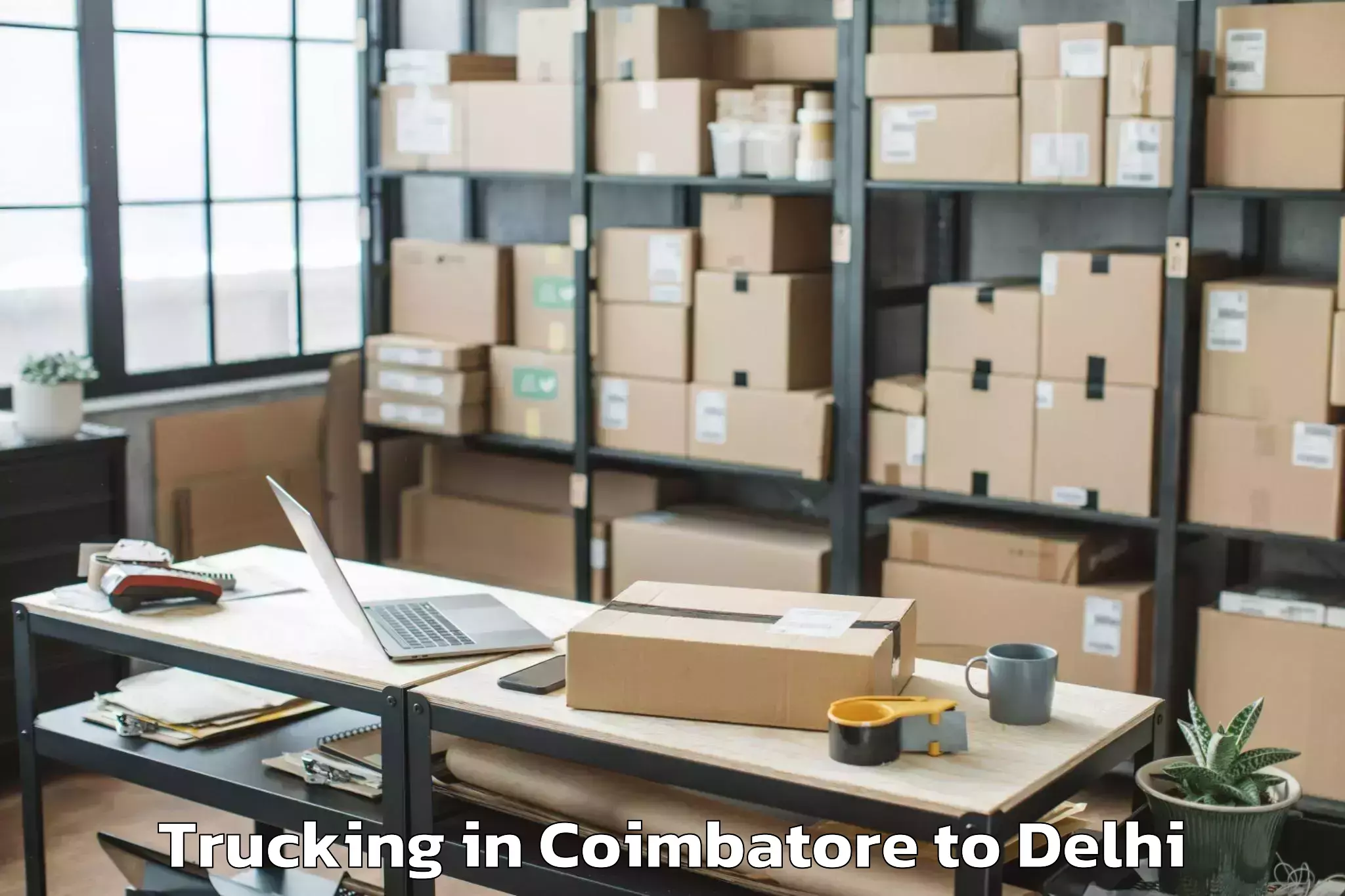 Coimbatore to University Of Delhi Trucking Booking